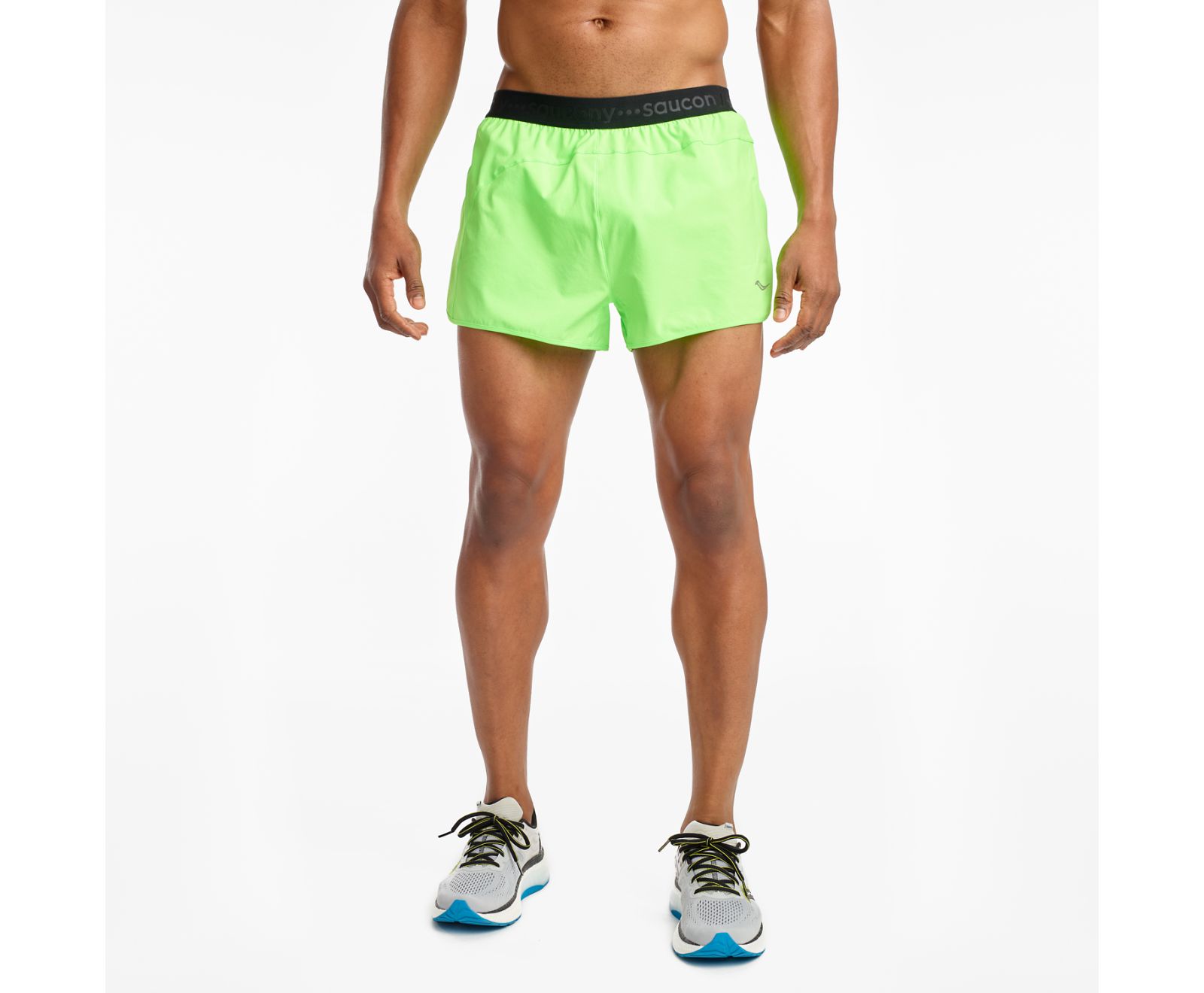 Bermudas Saucony Outpace 2.5" Split Hombre Verdes Claro | México 645XYUF